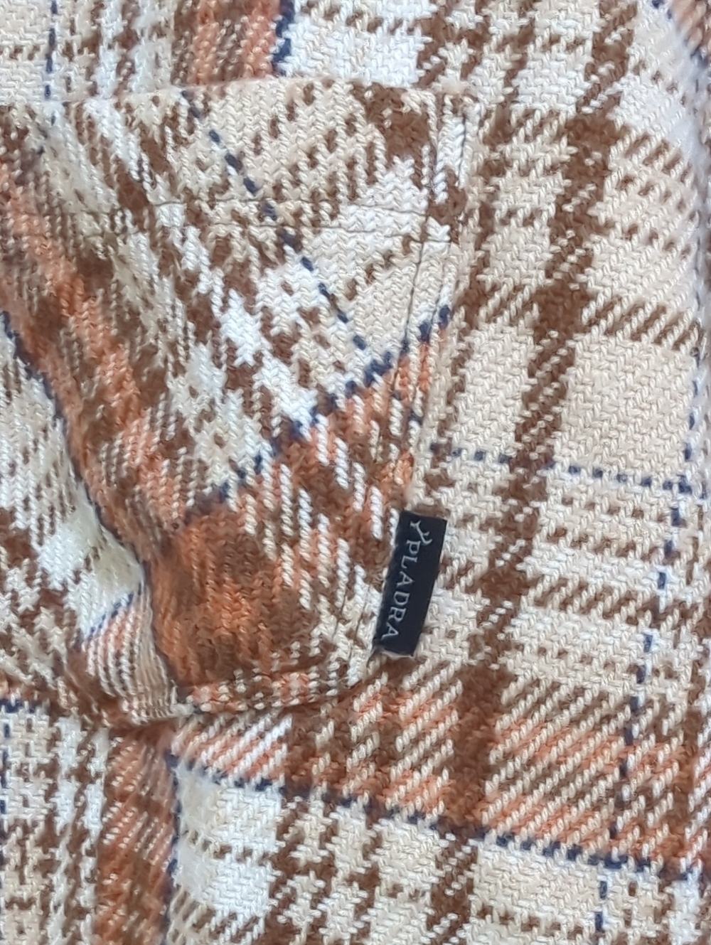NWT Women's Fireside Cotton Flannel Button-Down Shirt - Cattail Tan Large L - Picture 8 of 10